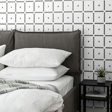 NextWall Check and Spot Peel and Stick Wallpaper