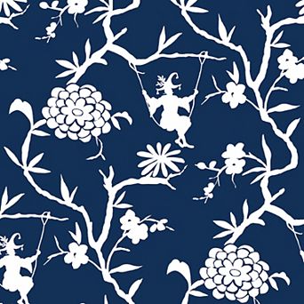 NextWall Chinoiserie Peel and Stick Wallpaper