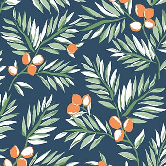 NextWall Citrus Branch Peel and Stick Wallpaper