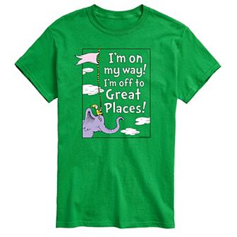 Big & Tall Dr. Seuss On My Way Tee