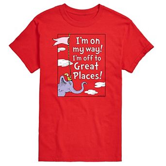 Big & Tall Dr. Seuss On My Way Tee