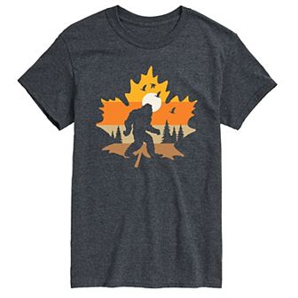 Big & Tall Fall Sasquatch Leaf Tee