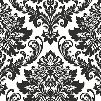 NextWall Damask Peel & Stick Wallpaper