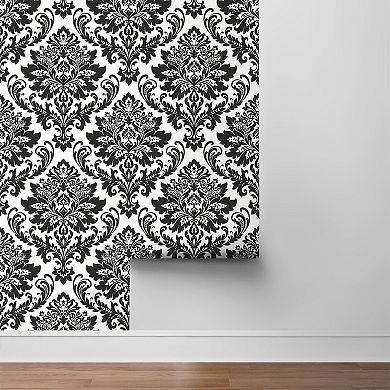 NextWall Damask Peel & Stick Wallpaper