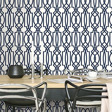 NextWall Deco Lattice Peel and Stick Wallpaper