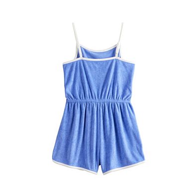 Girls 6-20 SO® Strappy Towel Terry Romper in Regular & Plus Size