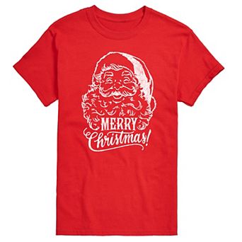 Big & Tall Vintage Santa Christmas Tee