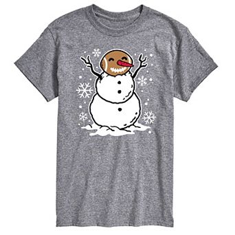 Big & Tall Football Snowman Tee