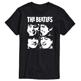 Men's The Beatles Face Grid Tee