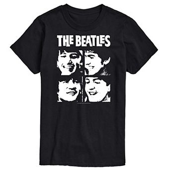 Men's The Beatles Face Grid Tee
