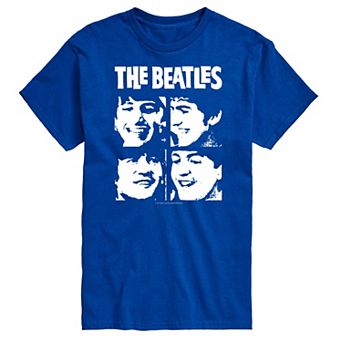 Men's The Beatles Face Grid Tee