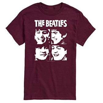 Men's The Beatles Face Grid Tee