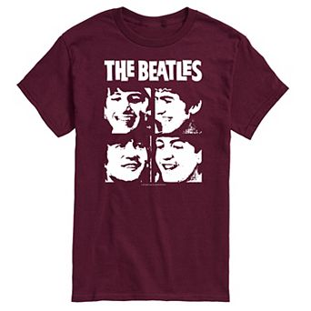 Men's The Beatles Face Grid Tee