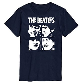 Men's The Beatles Face Grid Tee