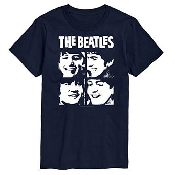 Men's The Beatles Face Grid Tee