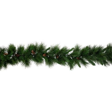 Northlight 9-ft. White Valley Pine with Pine Cones Artificial Garland