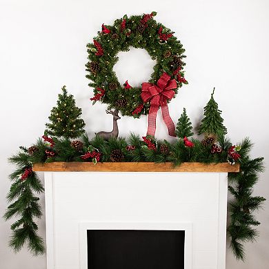 Northlight 9-ft. White Valley Pine with Pine Cones Artificial Garland