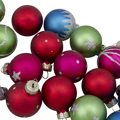 Northlight 20-pc. Glass Christmas Ornament & Tree Topper Set