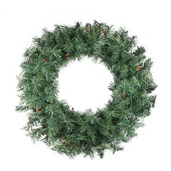 Northlight 24 in Pre-lit Minetoba Pine Artificial Christmas Wreath