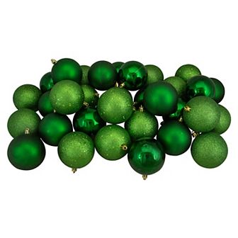 Northlight 32 pc Green Shatterproof Ornament Set