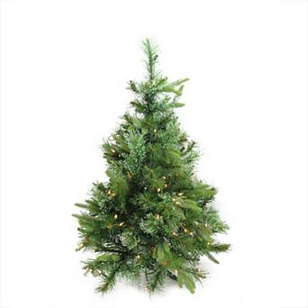 Northlight 3-ft. Pre-Lit Ashcroft Cashmere Pine Full Artificial Christmas Tree