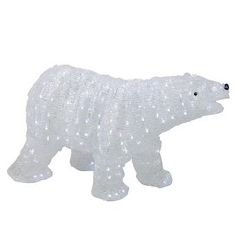 Northlight 28 in Lighted Acrylic Polar Bear Decoration