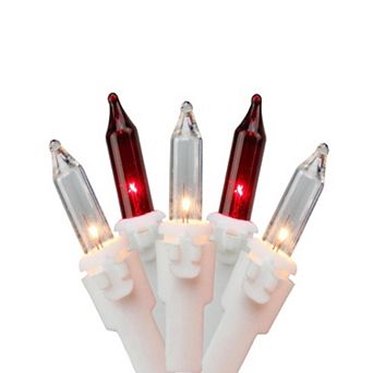 Northlight 100 Red & Clear Mini Icicle Christmas Lights