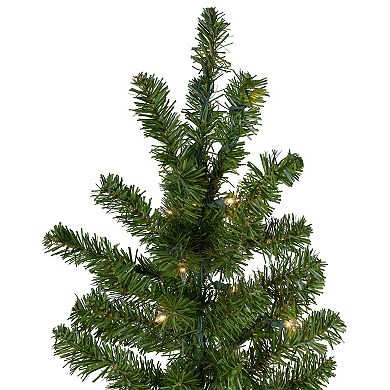 Northlight 6.5-ft. Pre-Lit Canadian Pine Slim Artificial Christmas Wall Tree