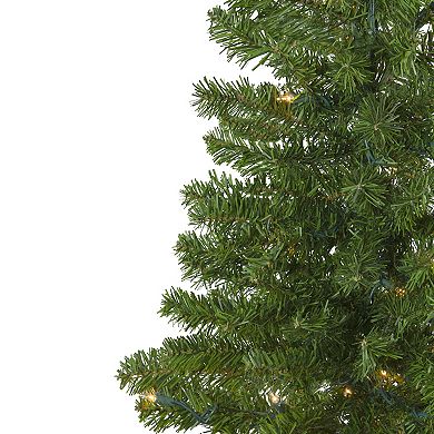 Northlight 6.5-ft. Pre-Lit Canadian Pine Slim Artificial Christmas Wall Tree