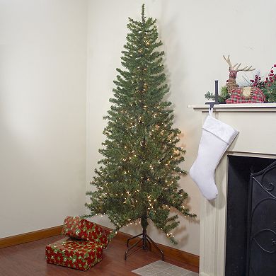 Northlight 6.5-ft. Pre-Lit Canadian Pine Slim Artificial Christmas Wall Tree