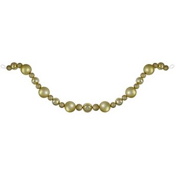 Northlight Vegas Gold Finish Ornament Ball Christmas Garland