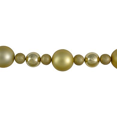 Northlight Vegas Gold Finish Ornament Ball Christmas Garland