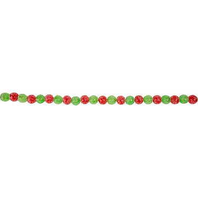 Northlight Red & Green Glittered Candy Drop Artificial Christmas Garland