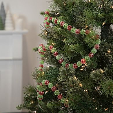 Northlight Red & Green Glittered Candy Drop Artificial Christmas Garland