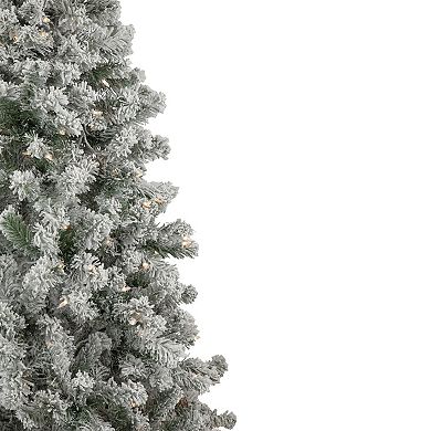 Northlight 6-ft. Pre-Lit Flocked Madison Pine Artificial Christmas Tree