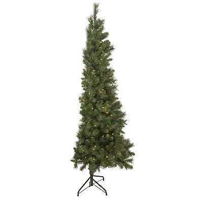 Northlight 6.5-ft. Pre-Lit Beaver Pine Artificial Christmas Wall Tree