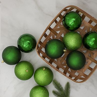 Northlight Green Finish Ball Christmas Ornament 12-piece Set