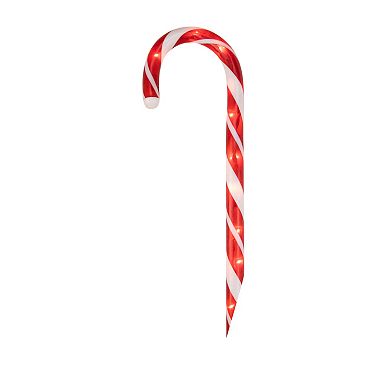 Northlight Lighted Outdoor Candy Cane Christmas Pathway Markers 10-piece Set