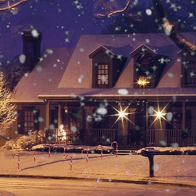 Northlight Lighted Outdoor Candy Cane Christmas Pathway Markers 10-piece Set
