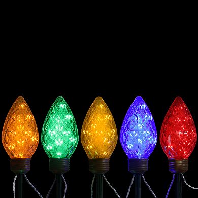 Northlight LED Multi-Color C9 Christmas Pathway Marker 5-piece Set