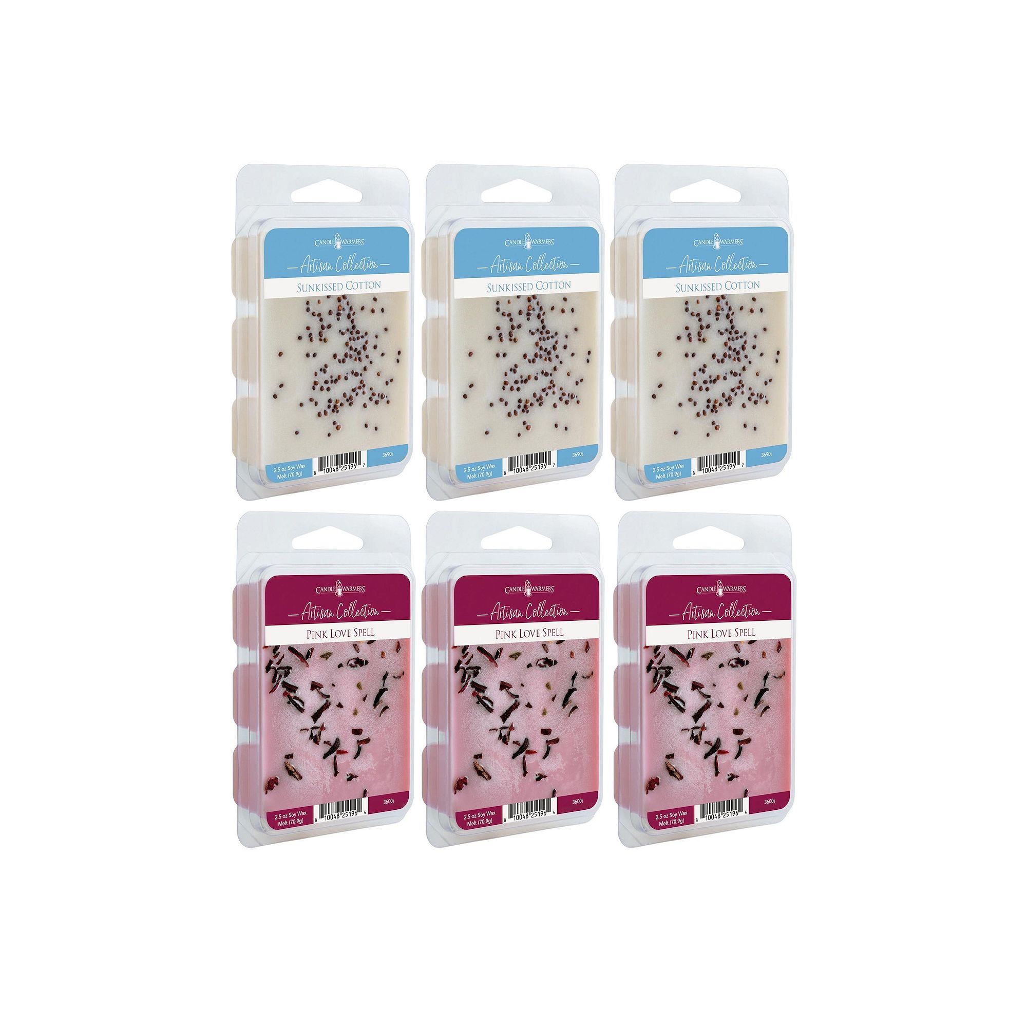 Candle Warmers Etc. 2.5-oz. Sun kissed Cotton & Love Spell Variety Wax Melt