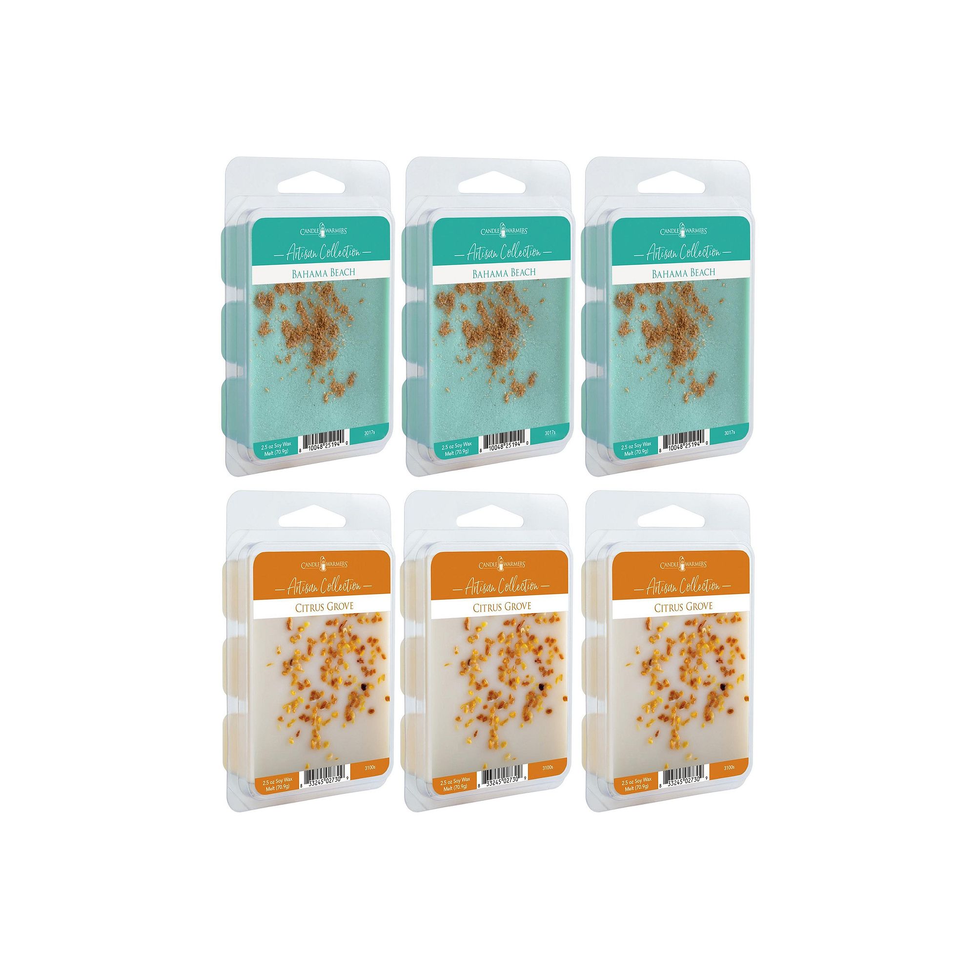 Candle Warmers Etc. 2.5-oz. Bahama Beach & Citrus Grove Variety Wax Melts 3