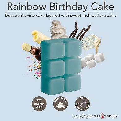 Candle Warmers Etc. 2.5-oz. Sugar Cookie Crunch & Rainbow Birthday Cake Variety Wax Melts 48-piece Set