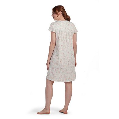 Petite Miss Elaine Essentials Silky Knit Short Nightgown
