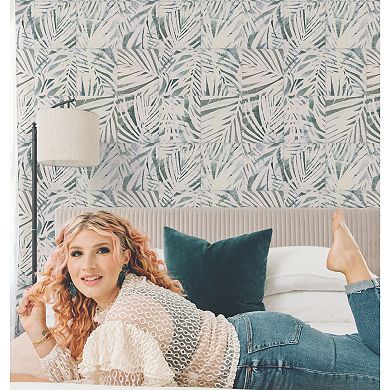 Mr. Kate Cubism Palm Peel & Stick Wallpaper