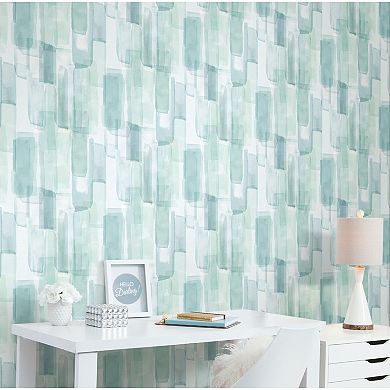 Mr. Kate Watercolor Glass Peel & Stick Wallpaper