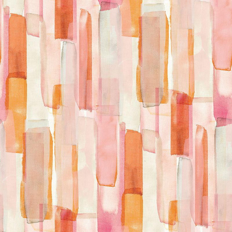 Mr. Kate Watercolor Glass Peel & Stick Wallpaper, Pink