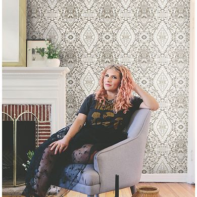 Mr. Kate Dried Flower Kaleidoscope Peel & Stick Wallpaper