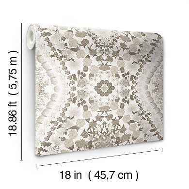 Mr. Kate Dried Flower Kaleidoscope Peel & Stick Wallpaper
