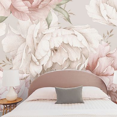 Mr. Kate Watercolor Floral Peel & Stick Wallpaper Mural